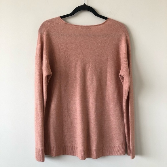 Madewell Kimball Pink Ribbed Pullover Sweater - Picture 3 of 7